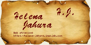 Helena Jahura vizit kartica